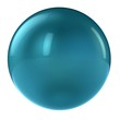 3d aqua sphere in studio environment
