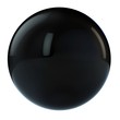 3d black sphere in studio environment