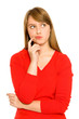 Foto: Thinking woman looking up Thinking woman looking up