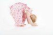 Toddler does human bridge