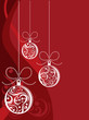 christmas balls background