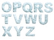 Snow alphabet