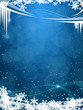 beautiful winter frosty background in vector