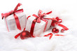 Christmas gift with tapes, new year ornaments Christmas gift with tapes, new year ornaments