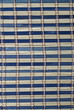 Esterilla de bambú azul.