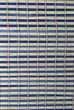 Textura de una estera de bambú azul.