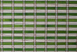 Textura de una estera de bambú verde.