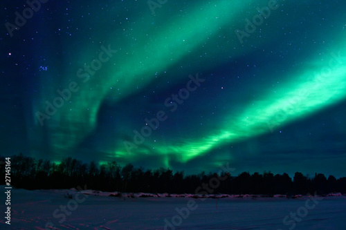 Photo: Background showing Northern lights in the sky Background showing Northern lights in the sky