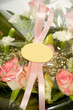 Flowers and blank lable