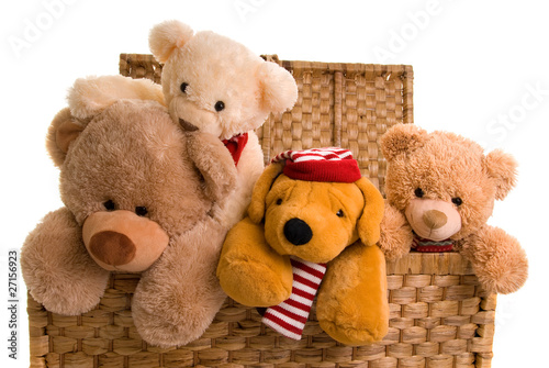 Photo: teddys in a toy chest teddys in a toy chest