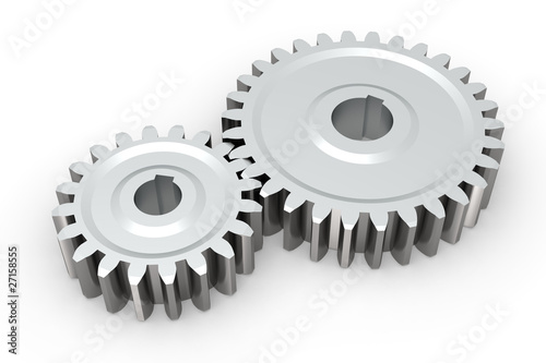 Illustration: Connecting gears Connecting gears