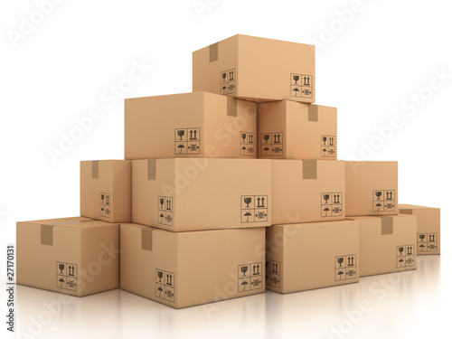 Illustration: cardboard boxes cardboard boxes