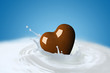 Illustration: chocolate and milk chocolate and milk