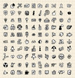 100 hand draw web icons