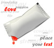 blank stick pack suitable for placing logo or text