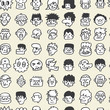 seamless cute cartoon pattern