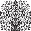 Antique flower vase  pattern