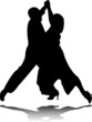 dance silhouette - vector dance silhouette - vector