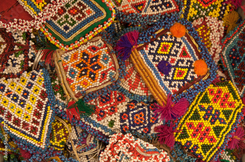 Abstract Beads Ethnic Background Abstract Beads Ethnic Background
