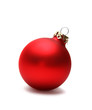 Weihnachtskugel rot I
