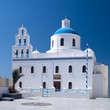 Traditional Greek church with bells