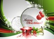 Vector Christmas illustration with gift box and text space. Vector Christmas illustration with gift box and text space.