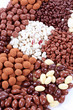Chocolate covered nuts and fruit