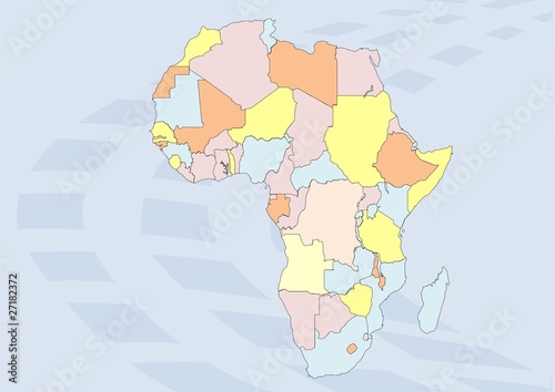 Illustration: Africa map Africa map