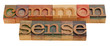common sense