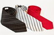 three tie on a white three tie on a white