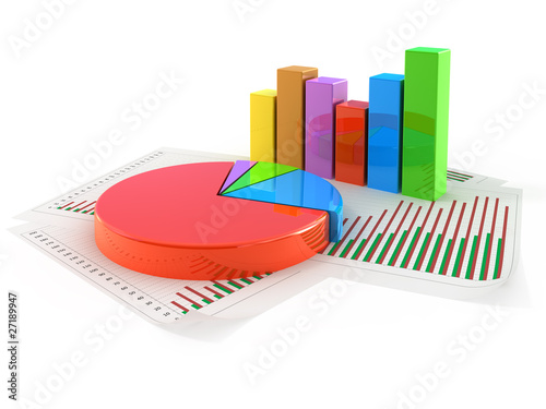 Illustration: Pie chart concept Pie chart concept