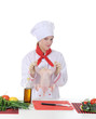 Handsome young chef in uniform. Handsome young chef in uniform.