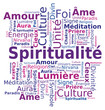 Nuage de mots - Spiritualité en Français Nuage de mots - Spiritualité en Français
