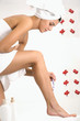 Shaving legs