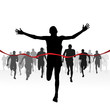 Marathon runners-Finishing line
