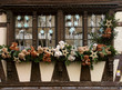 Christmas decoration on the house in Strasbourg (France)