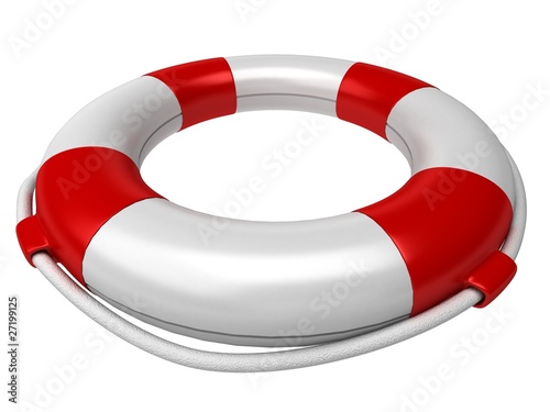 Photo: Isolated 3d life preserver Isolated 3d life preserver