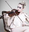 Woman playing violin