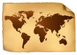 World map in vintage pattern. Vector. World map in vintage pattern. Vector.