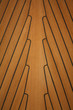 Detail von Teakdeck auf Segelyacht Detail von Teakdeck auf Segelyacht