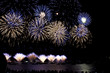 Feux d'artifices au dessus du lac d'Annecy