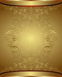 Classic Gold Floral Background