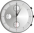 13 Uhr exakt nachts Silberuhr morgenstunde