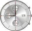 9 Uhr exakt abend Silberuhr morgens 21 Uhr