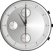 12 Uhr exakt nachts Silberuhr morgenstunde