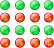 vector round pain pins set