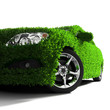 The metaphor of the green eco-friendly car