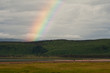 Landschaft mit Regenbogen