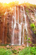 Waterfalls in national park. Plitvice, Croatia, Veliki Slap