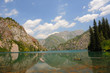 Colorful mountain lake